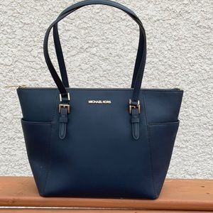 Michael Kors Navy Blue Tote Bag